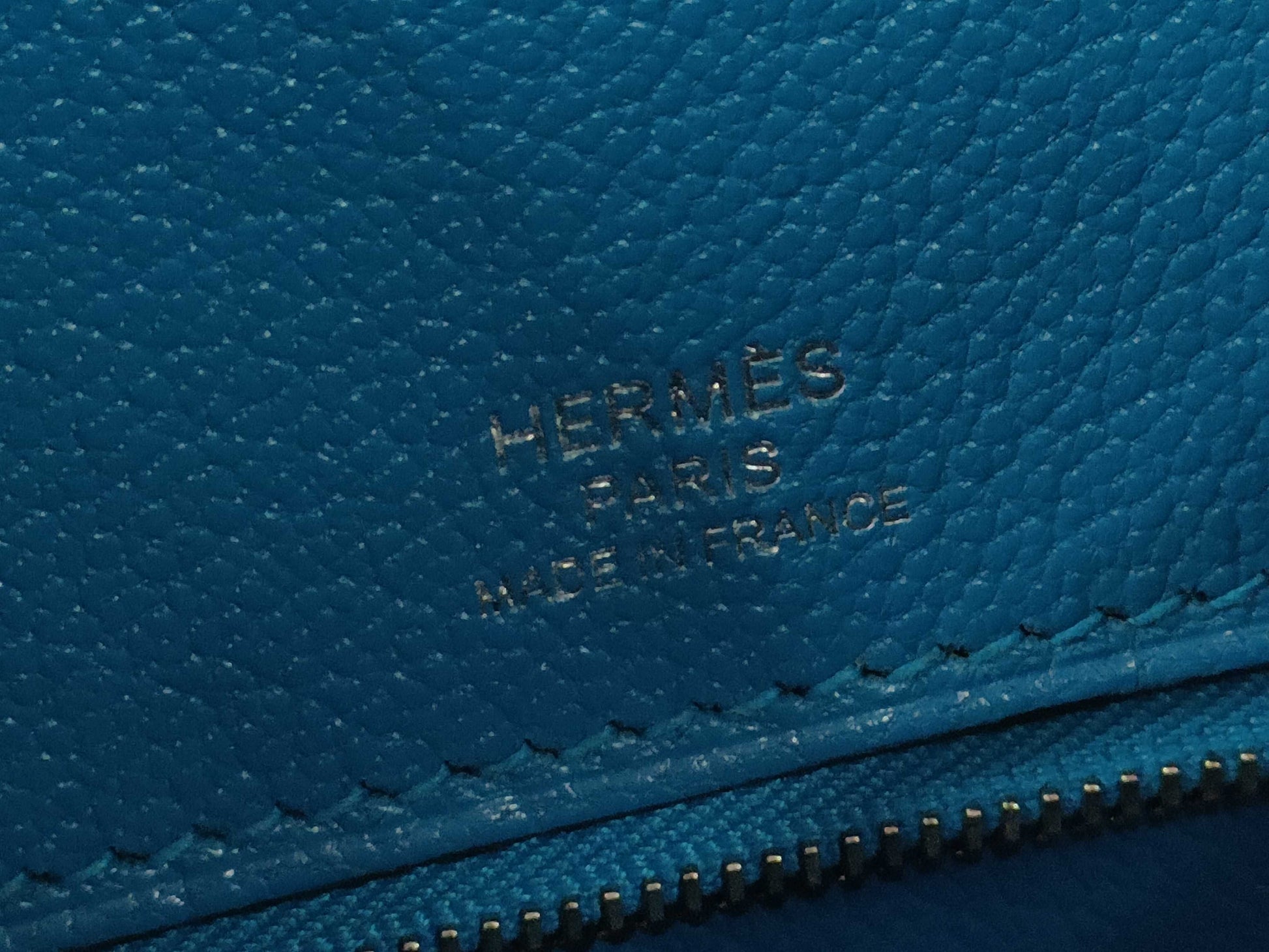 HERMES Birkin 30 Serie Cazac Epsom Leather Rouge Claw/Rose Extreme/Blue Zanzibar Z-stamped Handbag