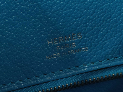 HERMES Birkin 30 Serie Cazac Epsom Leather Rouge Claw/Rose Extreme/Blue Zanzibar Z-stamped Handbag