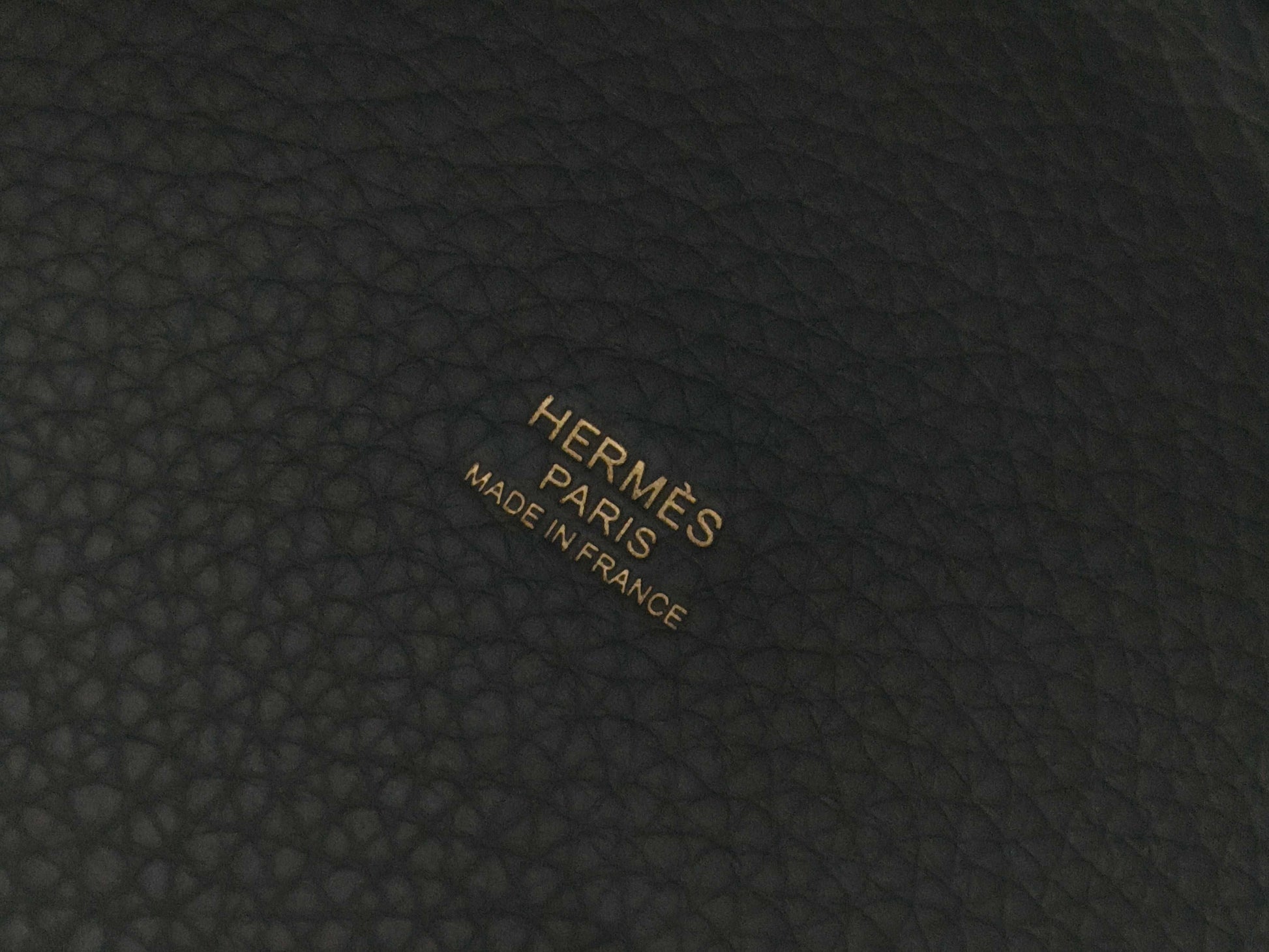 HERMES Picotin Lock PM Taurillon Gray Handbag with U Stamp 2022
