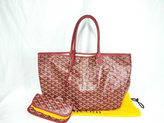 GOYARD Saint Louis PM Red Tote Bag