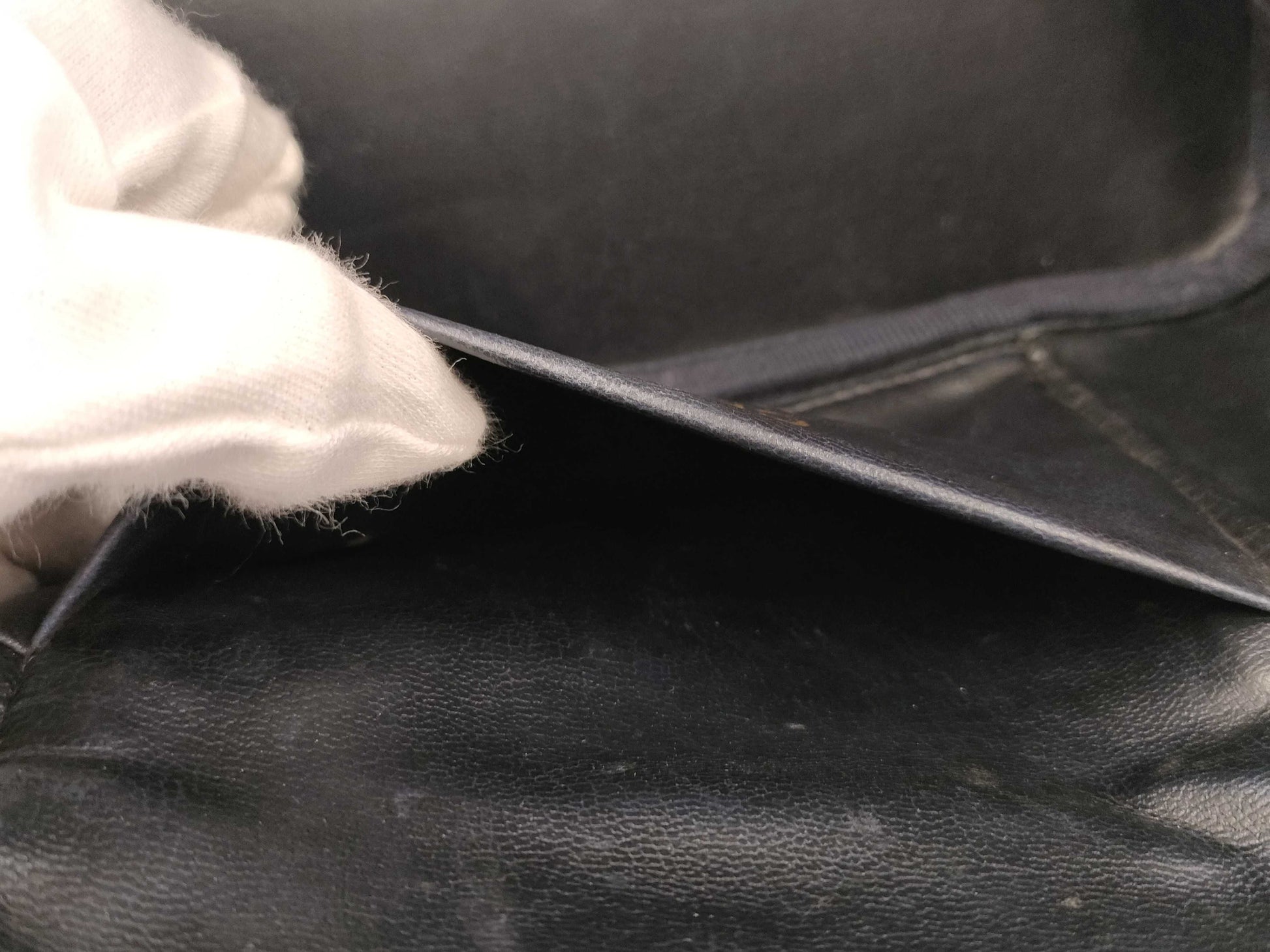 CHANEL denim vanity bag