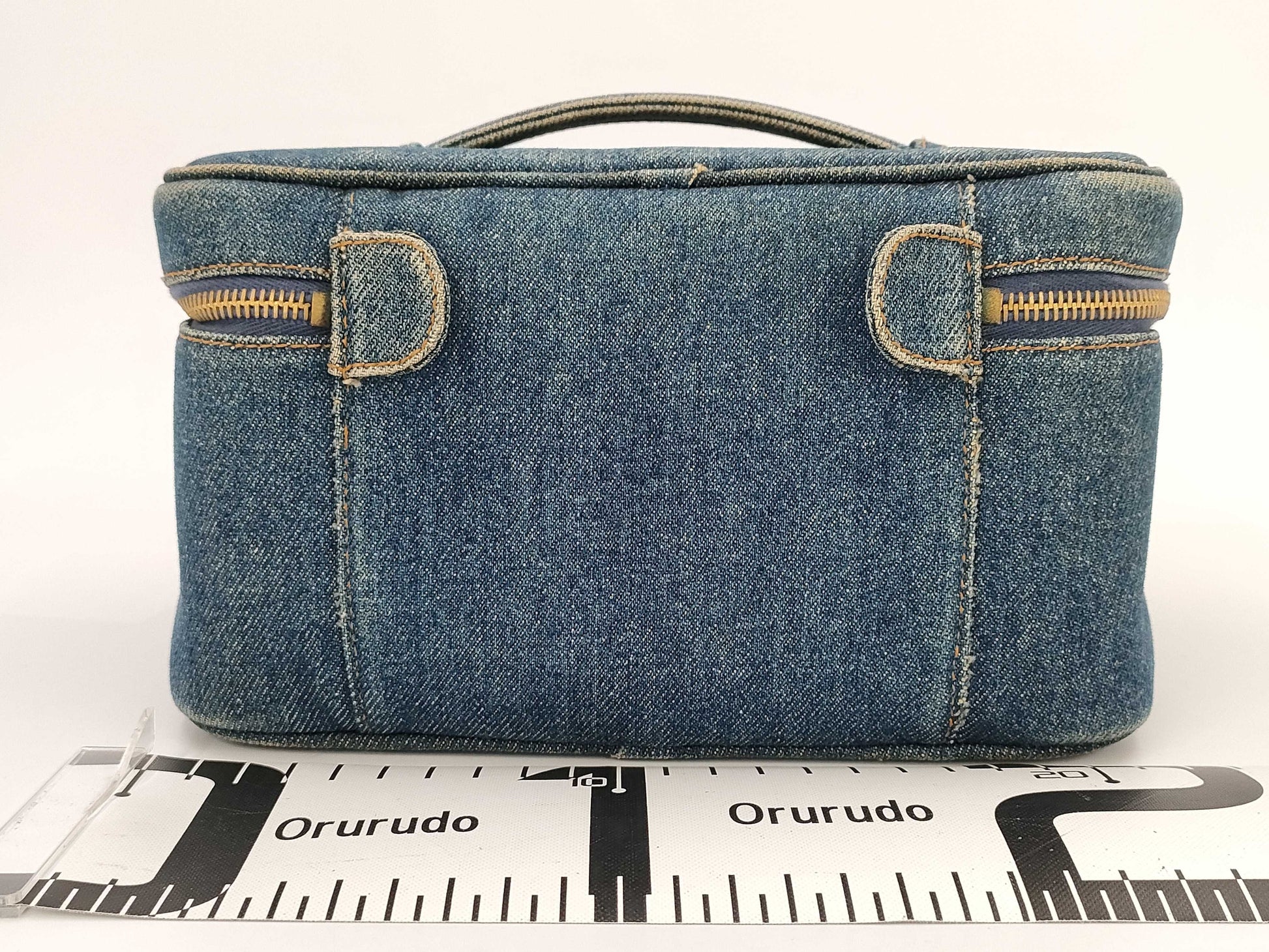 CHANEL denim vanity bag