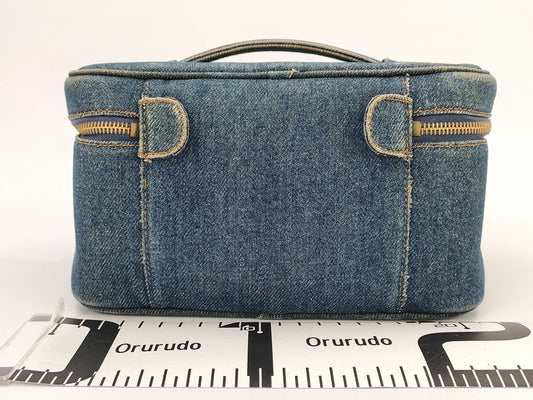 CHANEL denim vanity bag