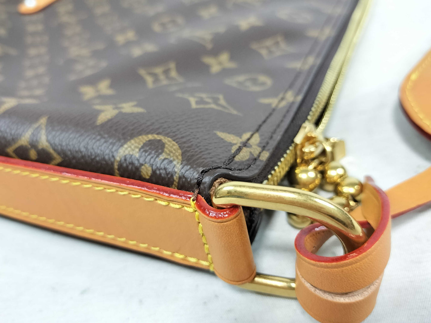 LOUIS VUITTON RFID Verified, Serial Number Unverifiable, Monogram M14018 Vagabond Hobo Shoulder Bag