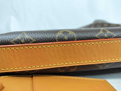 LOUIS VUITTON RFID Verified, Serial Number Unverifiable, Monogram M14018 Vagabond Hobo Shoulder Bag