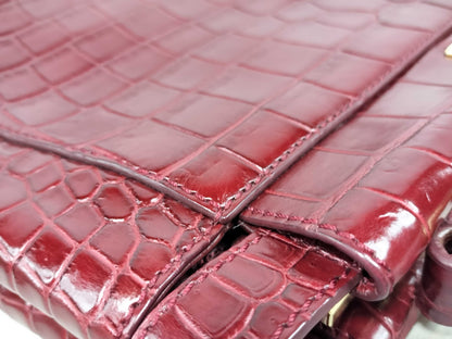 FENDI Peekaboo 2-Way Bag Crocodile Handbag
