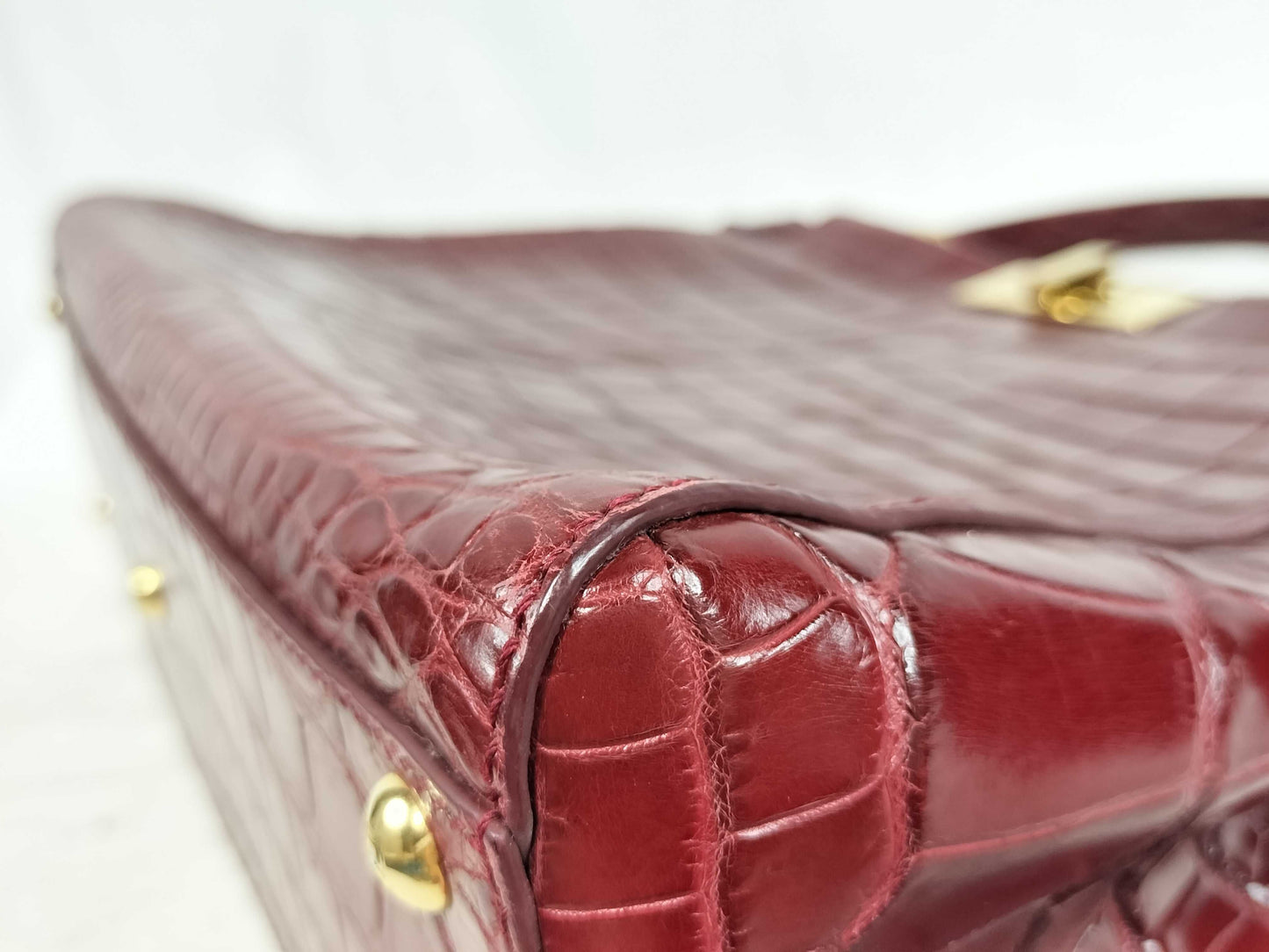 FENDI Peekaboo 2-Way Bag Crocodile Handbag
