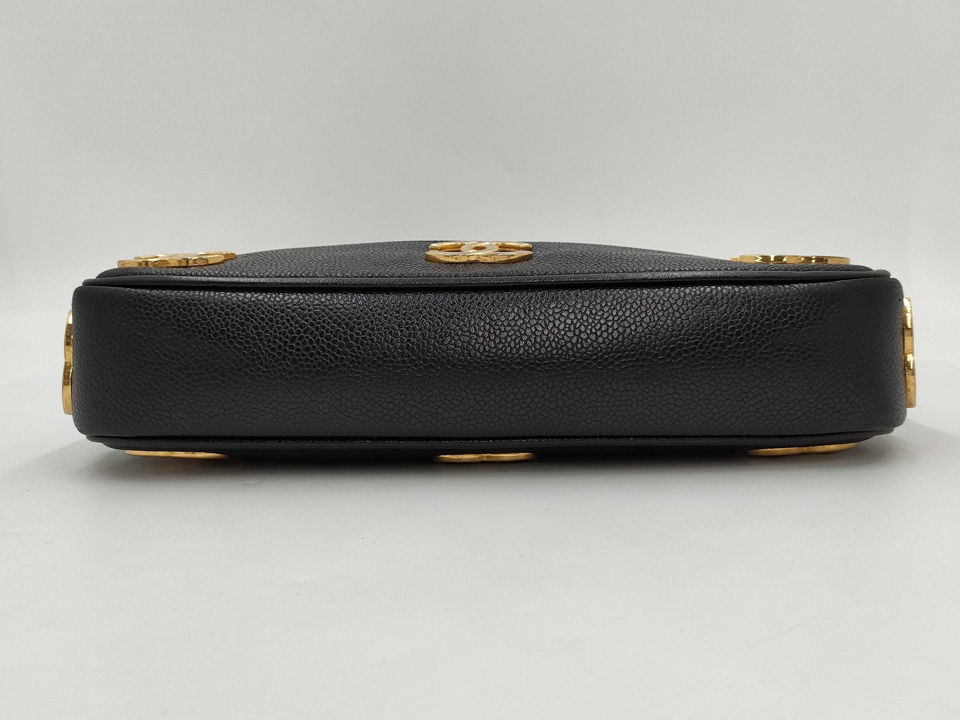 CHANEL Triple Coco Tote Bag Caviar Skin Tote Bag