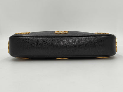 CHANEL Triple Coco Tote Bag Caviar Skin Tote Bag