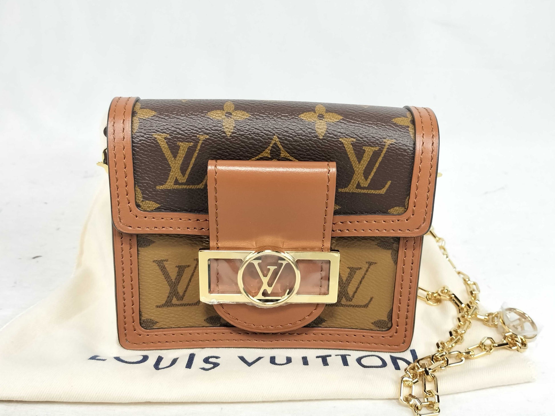 LOUIS VUITTON RFID Verified, Serial Number Unverifiable, Monogram M82749 Pico Dauphine Shoulder Bag