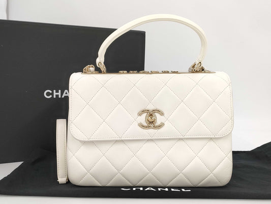 CHANEL Matelasse Small Top Handle Handbag