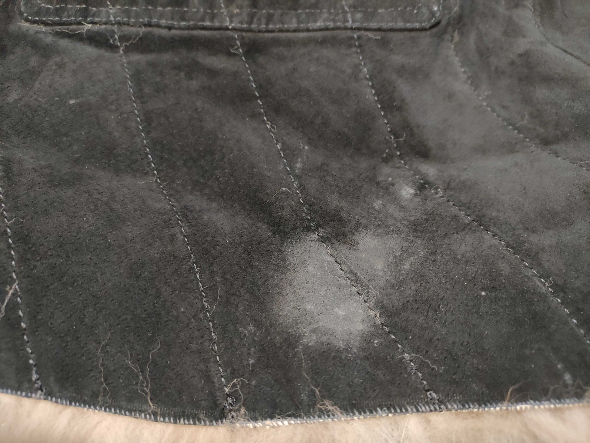 Silver fox reversible leather and fur coat