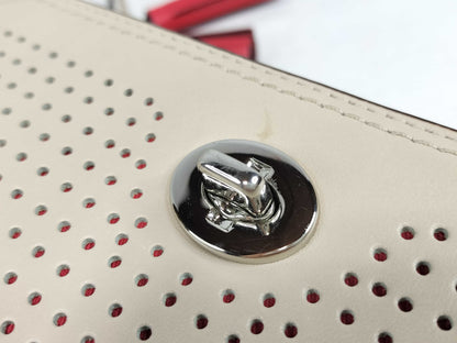 COACH Coach Turnlock Leather Shoulder Bag