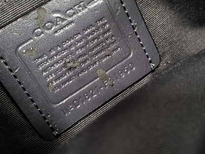COACH Signature Denim Shoulder Bag with Rainbow Strap