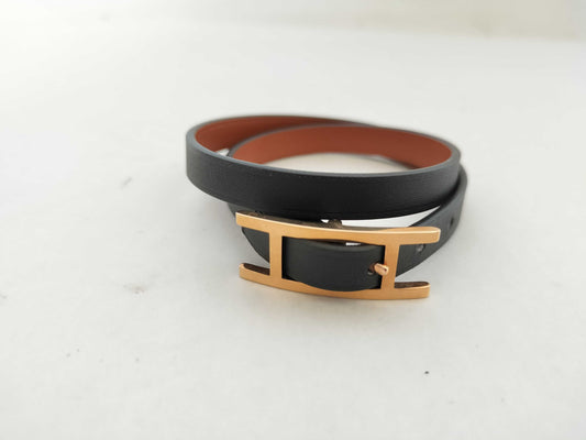 HERMES HERMES Leather Bracelet Bracelet Bangle Bracelet Bangle