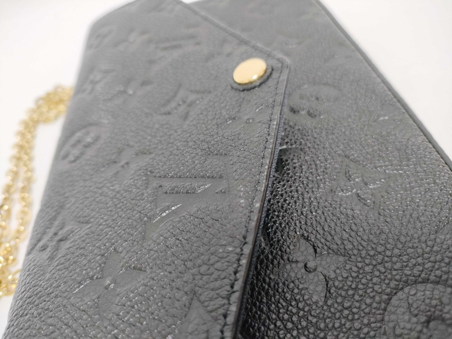 LOUIS VUITTON RFID Verified, Serial Unconfirmed, Monogram Empreinte Pochette Felicie Shoulder Bag M82477 RFID Shoulder Bag