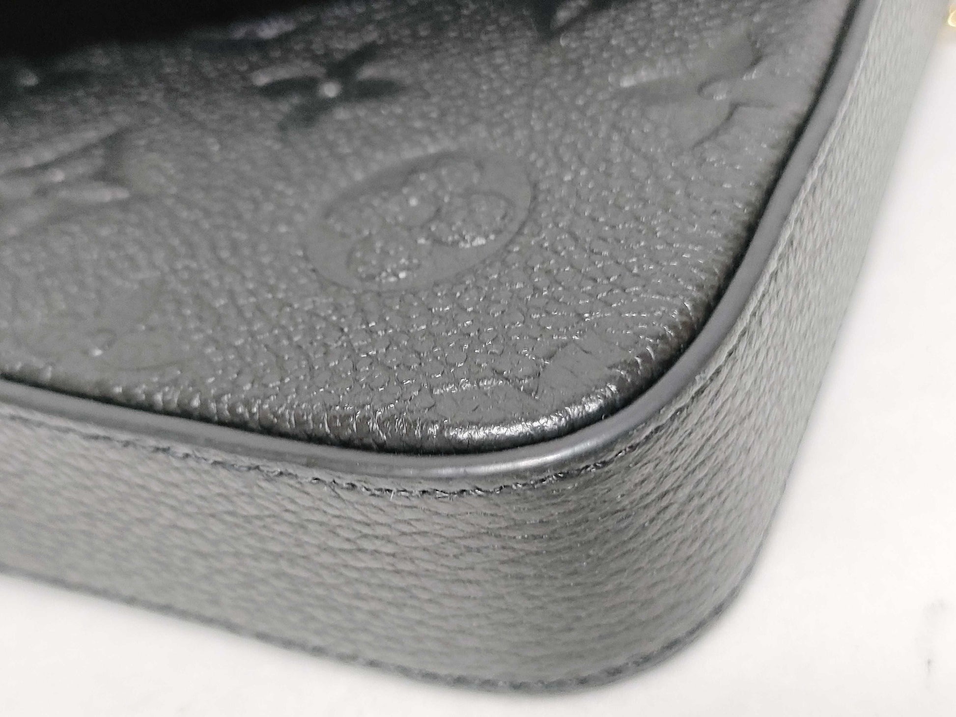 LOUIS VUITTON RFID Verified, Serial Unconfirmed, Monogram Empreinte Pochette Felicie Shoulder Bag M82477 RFID Shoulder Bag