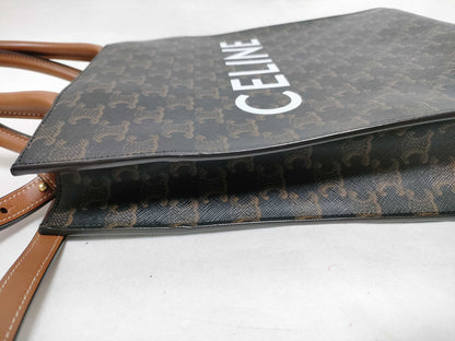 CELINE Triomphe Small Vertical Cabas Handbag Tote Bag