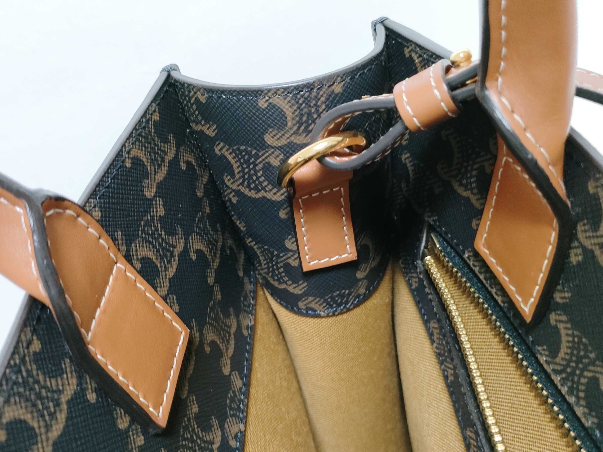 CELINE Triomphe Small Vertical Cabas Handbag Tote Bag