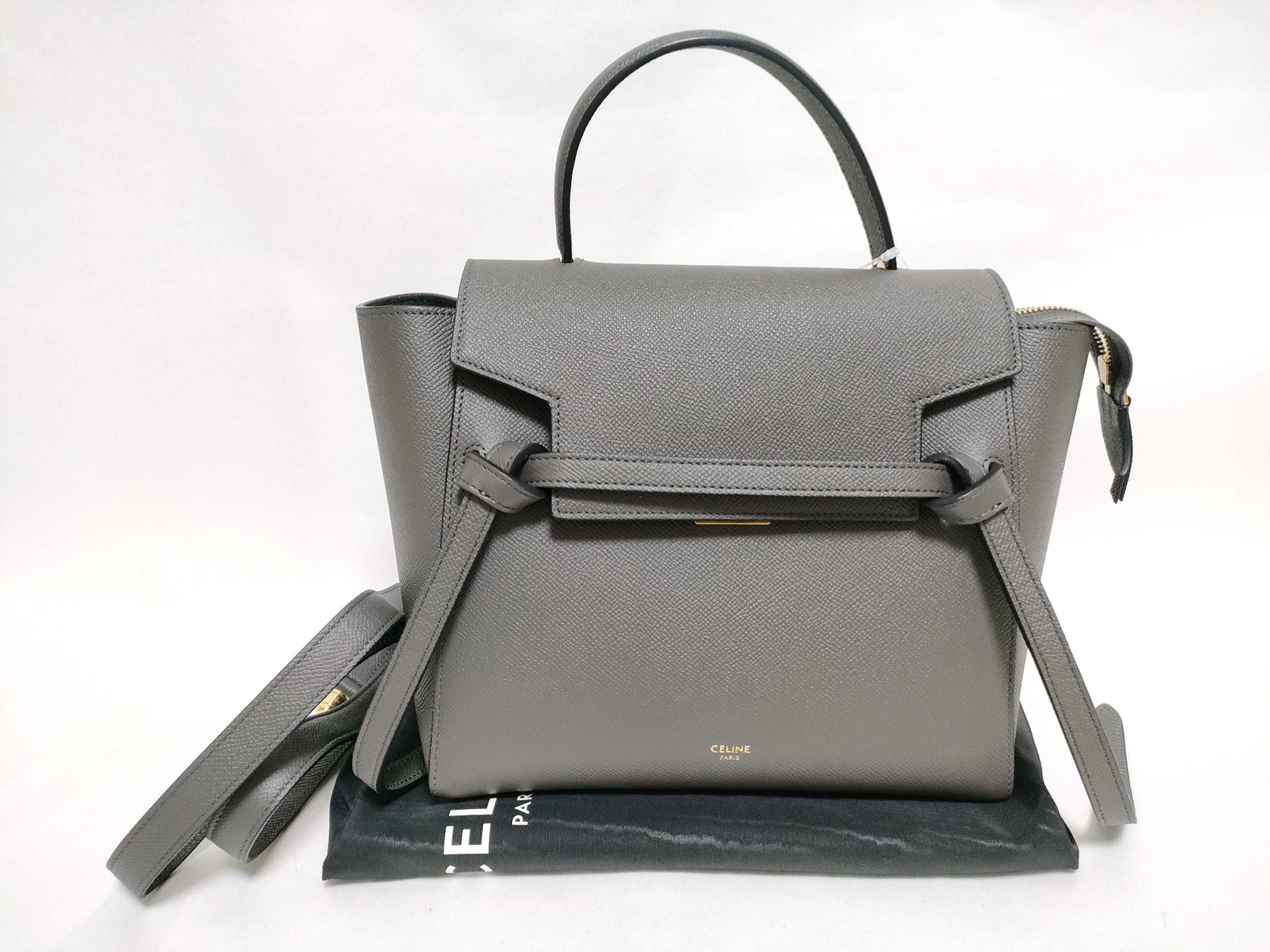 CELINE CELINE Belt Bag Micro Handbag Gray Tote Bag Handbag