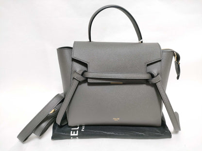 CELINE CELINE Belt Bag Micro Handbag Gray Tote Bag Handbag