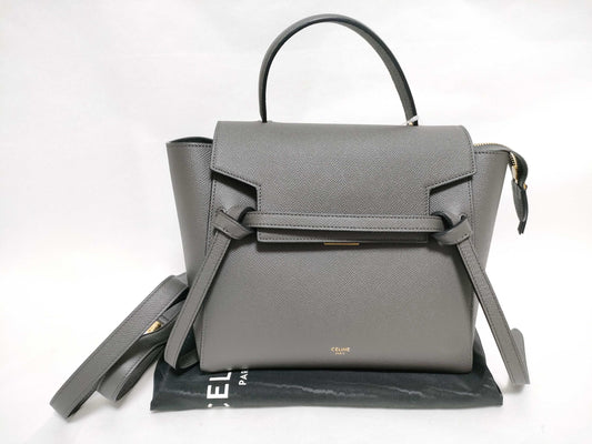CELINE CELINE Belt Bag Micro Handbag Gray Tote Bag Handbag