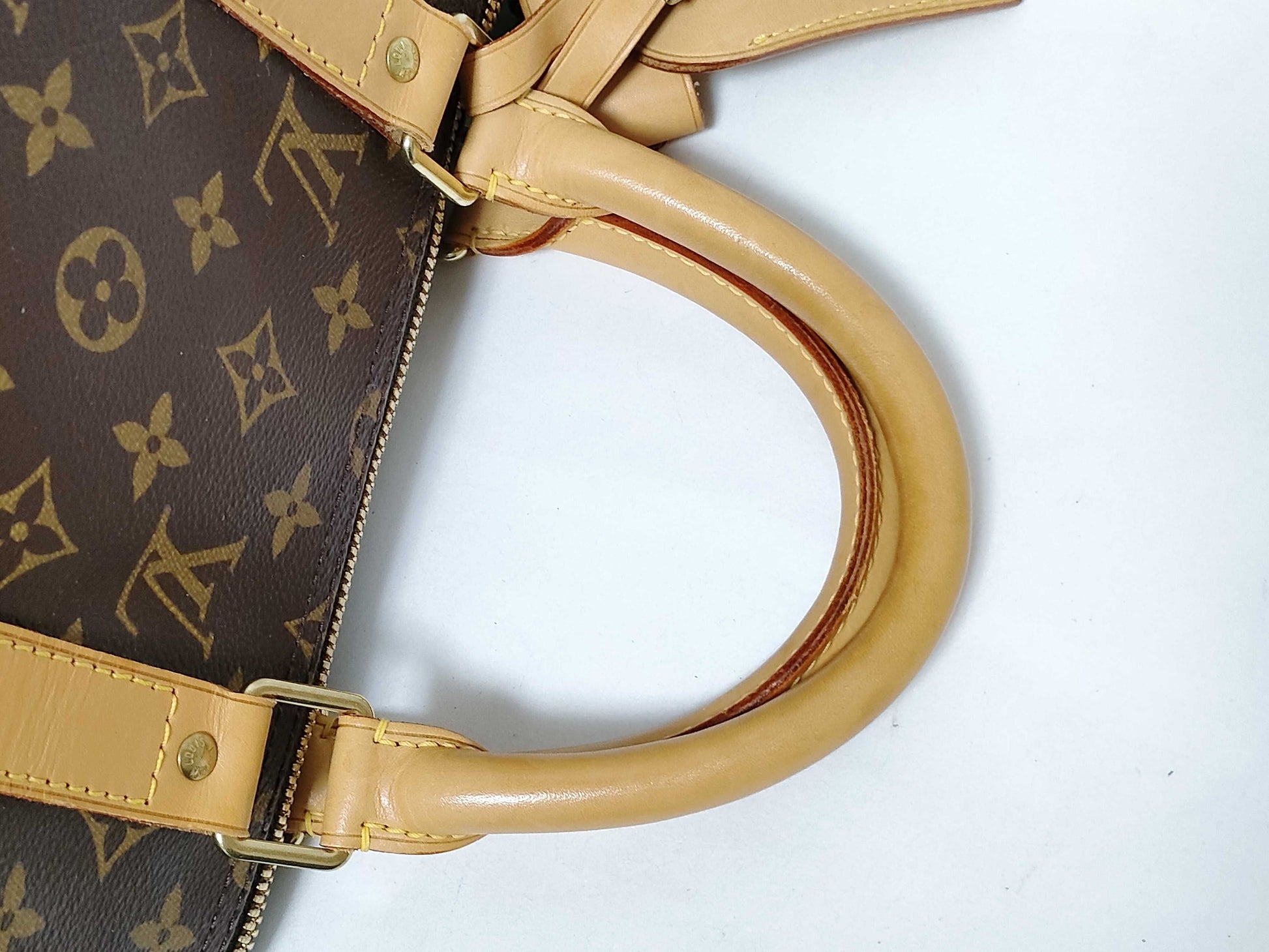 LOUIS VUITTON RFID Unverifiable Monogram Louis Vuitton Monogram Keepall Van 50 Doriere Initial Boston Bag Boston Bag