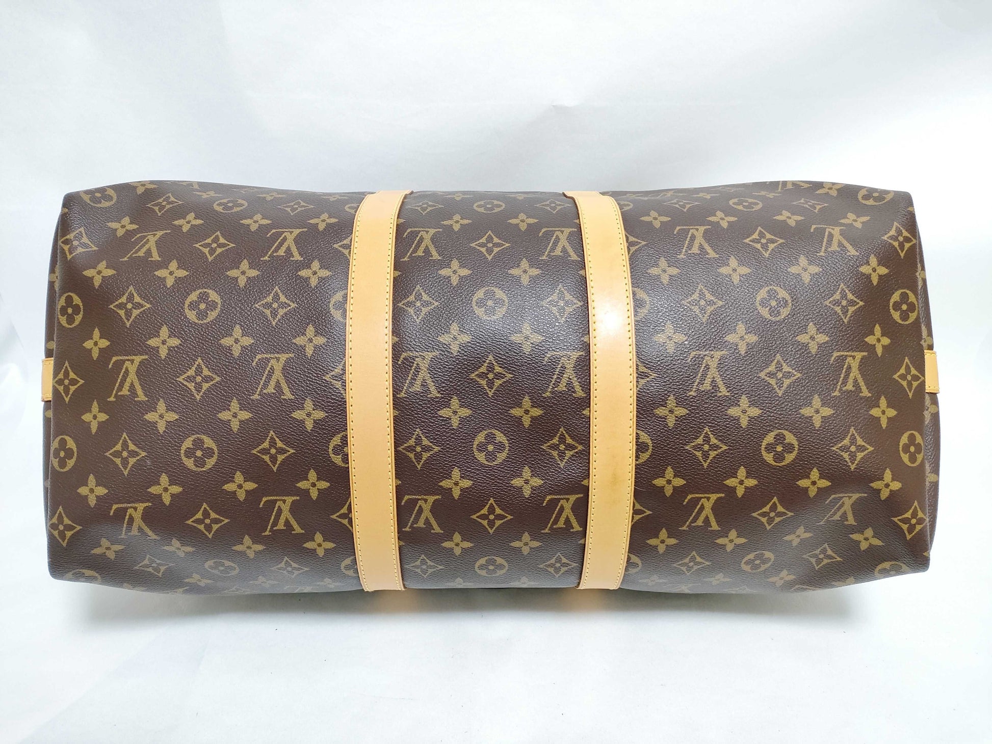LOUIS VUITTON RFID Unverifiable Monogram Louis Vuitton Monogram Keepall Van 50 Doriere Initial Boston Bag Boston Bag