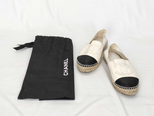CHANEL Coco Mark CHANEL Women's Shoes Size 37 Beige with Dust Bag Other Shoes