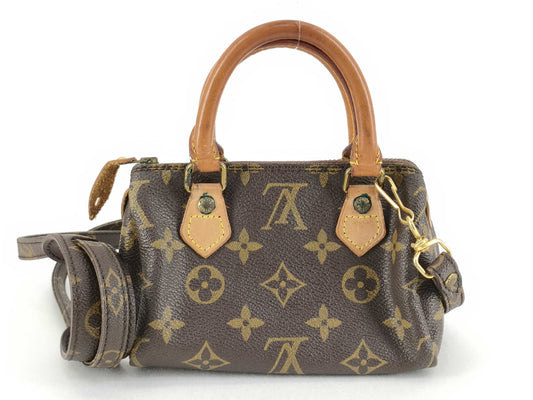 LOUIS VUITTON [Serial Number] RFID Unverifiable Serial Number Unverifiable Monogram LOUIS VUITTON Monogram M41534 Mini Speedy Pouch Handbag