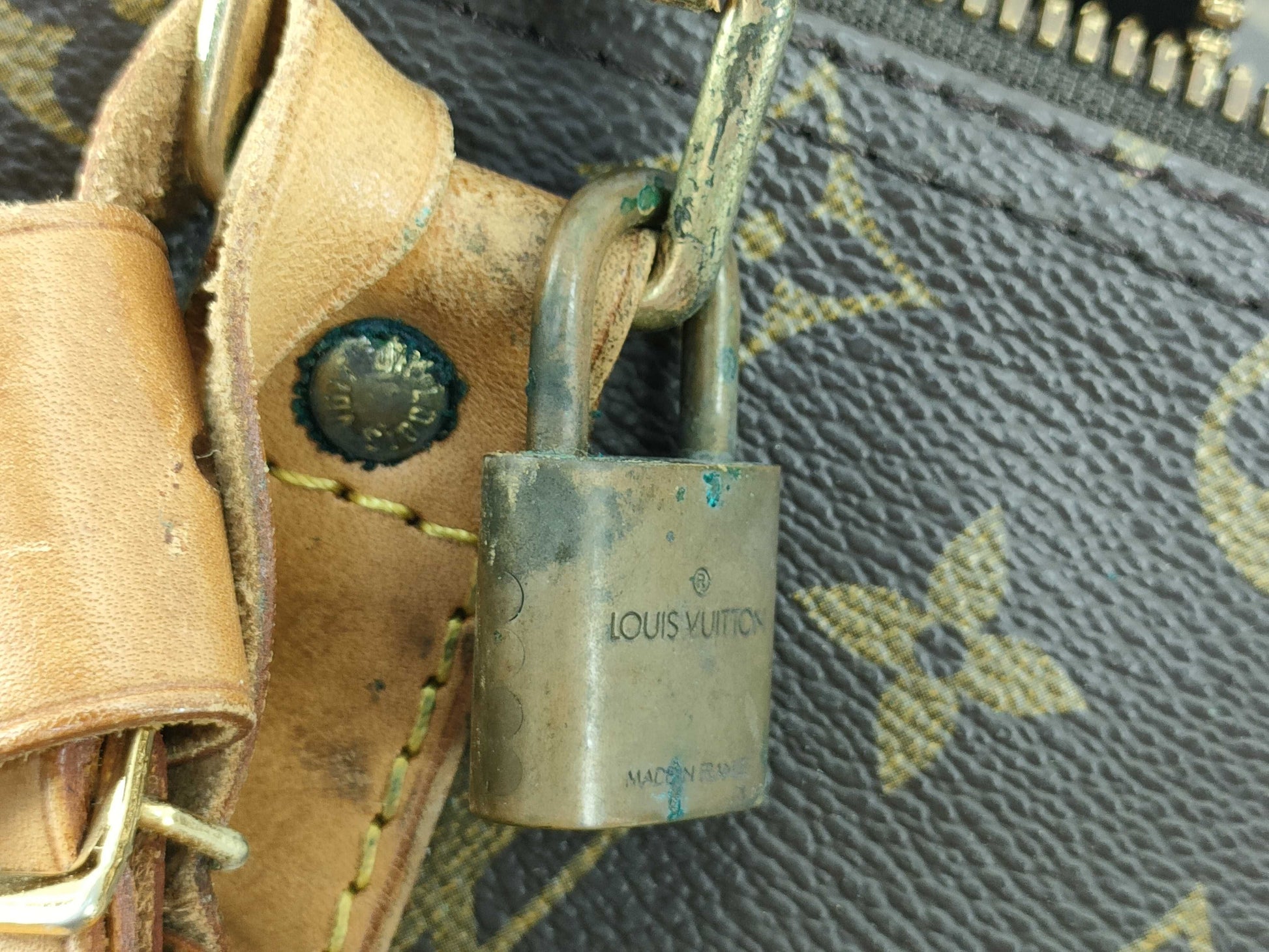 LOUIS VUITTON [Serial Number] RFID Unverifiable Monogram LOUIS VUITTON M41428 Monogram M41418 Keepall Bandouliere 45 Boston Bag