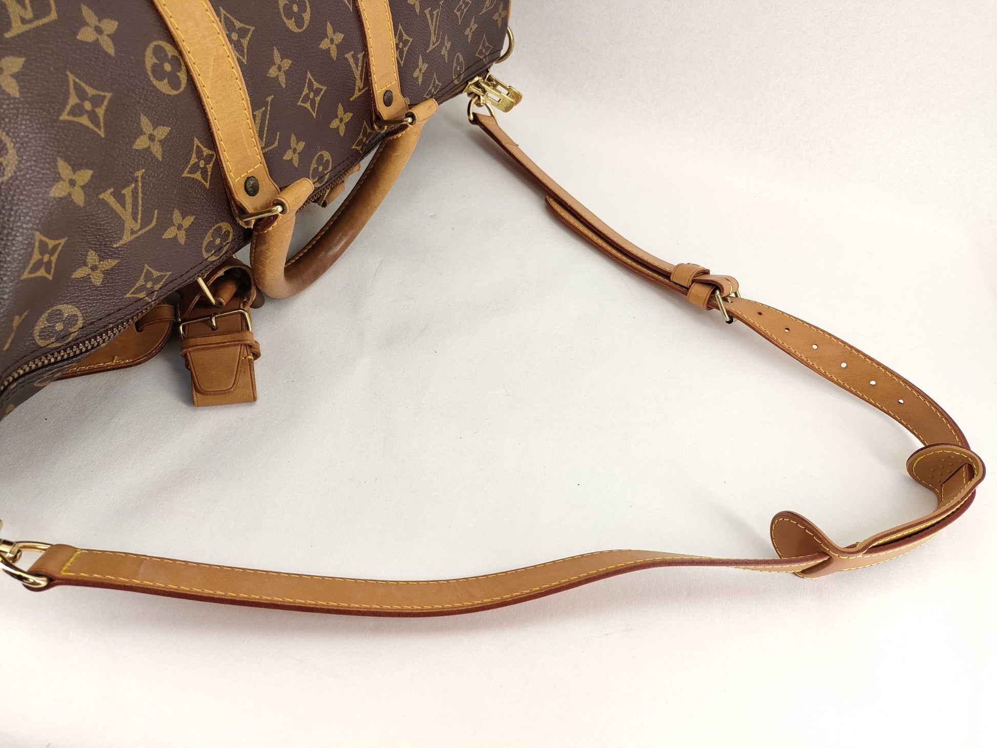 LOUIS VUITTON [Serial Number] RFID Unverifiable Monogram LOUIS VUITTON M41428 Monogram M41418 Keepall Bandouliere 45 Boston Bag