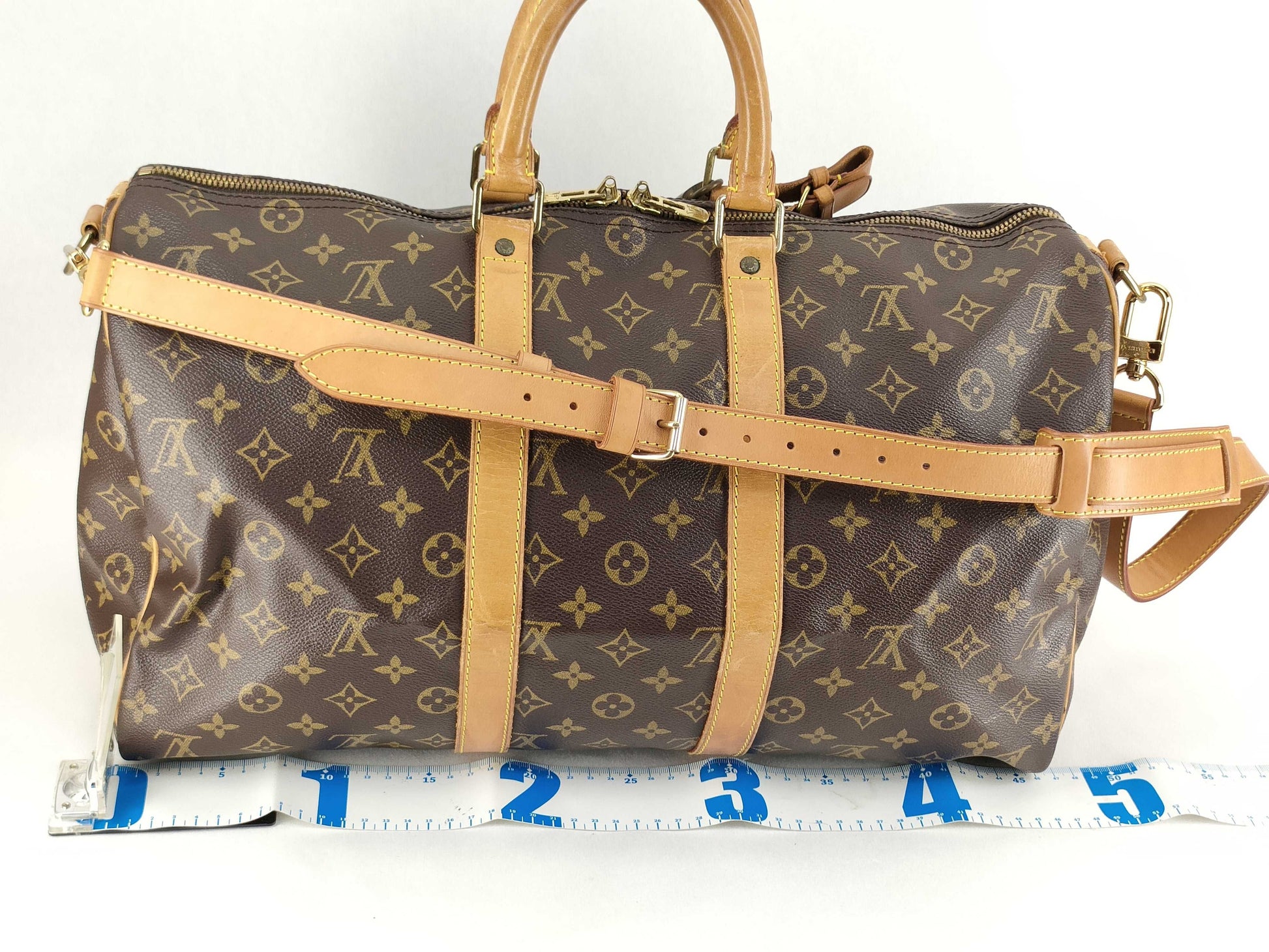 LOUIS VUITTON [Serial Number] RFID Unverifiable Monogram LOUIS VUITTON M41428 Monogram M41418 Keepall Bandouliere 45 Boston Bag