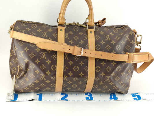 LOUIS VUITTON [Serial Number] RFID Unverifiable Monogram LOUIS VUITTON M41428 Monogram M41418 Keepall Bandouliere 45 Boston Bag