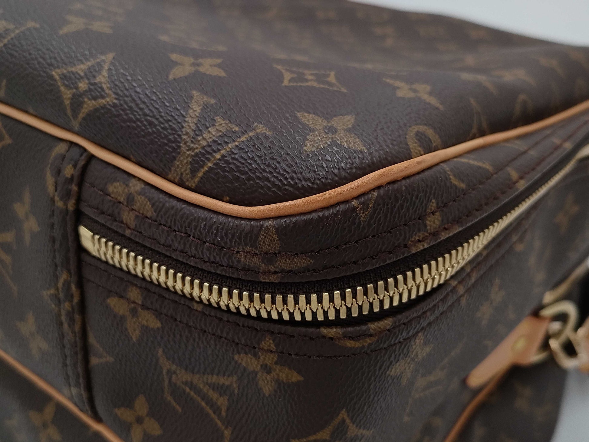 LOUIS VUITTON Monogram M41392 Alize de Poche Boston Bag 