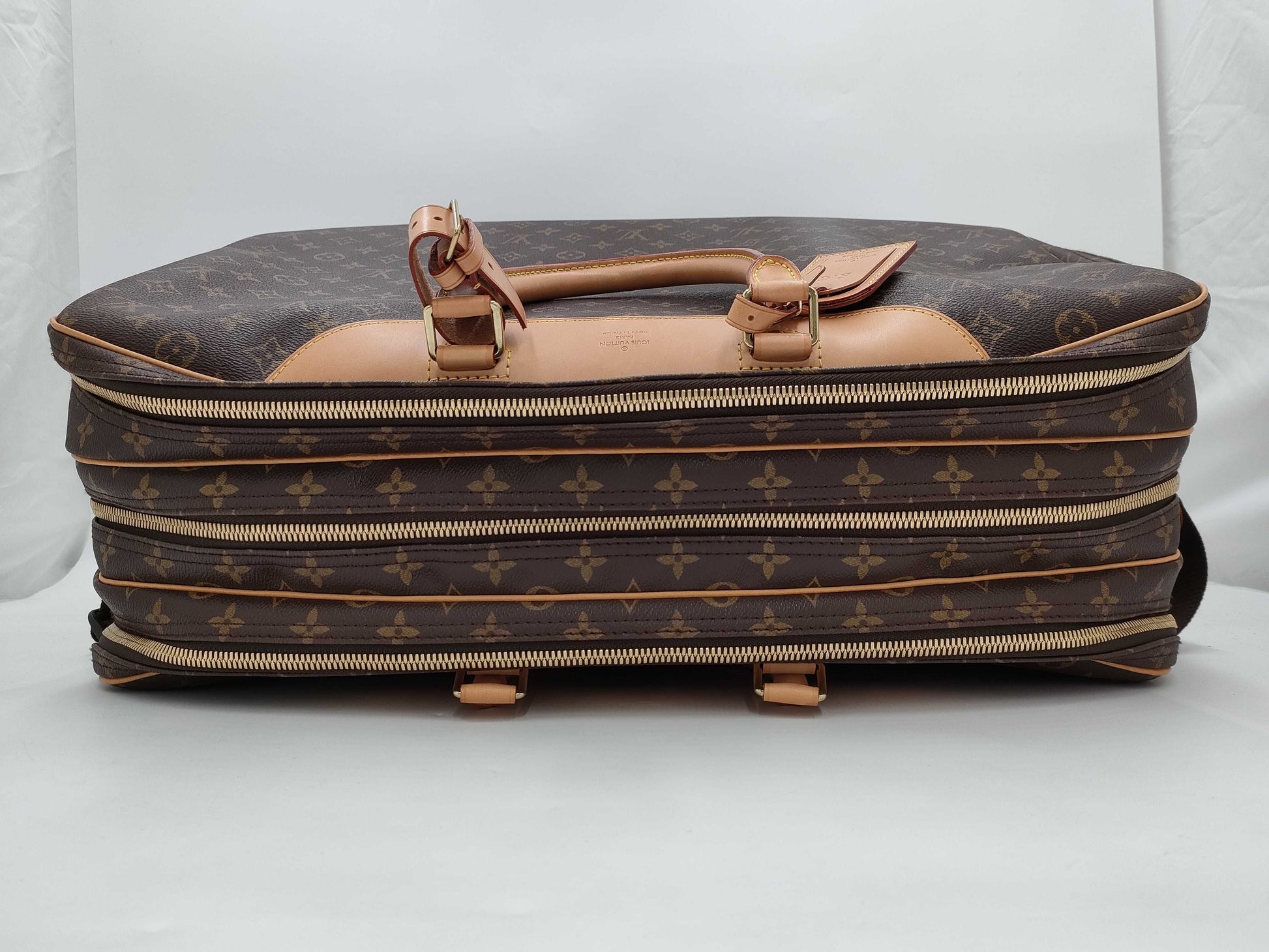 LOUIS VUITTON Monogram M41392 Alize de Poche Boston Bag 