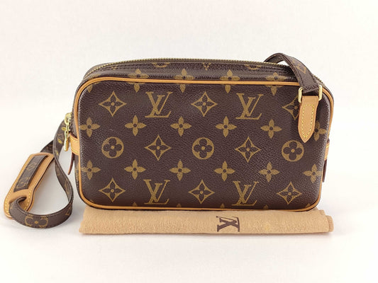 LOUIS VUITTON [Serial Number] RFID Unverifiable Monogram LOUIS VUITTON M51828 Monogram Marly Bandouliere Shoulder Bag 