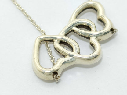 Tiffany & Co. TIFFANY Heart 3-Strand Necklace 925 Necklace