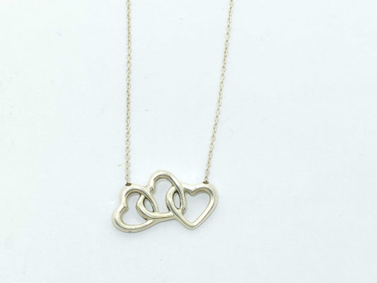 Tiffany & Co. TIFFANY Heart 3-Strand Necklace 925 Necklace
