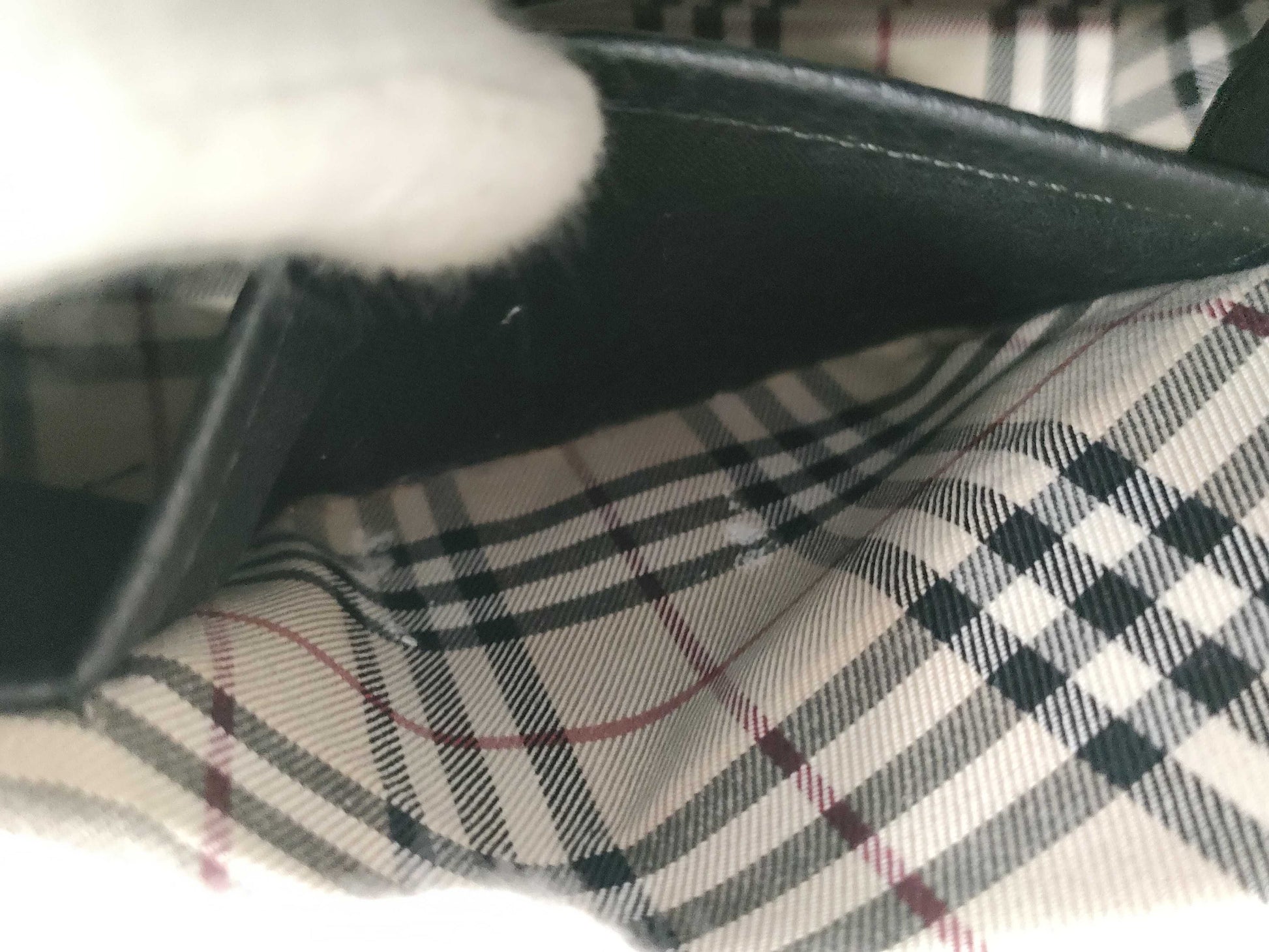 BURBERRY Black Leather Shoulder Bag