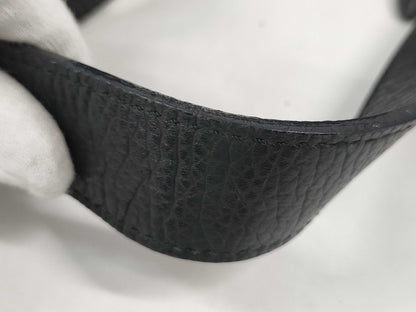 BURBERRY Black Leather Shoulder Bag