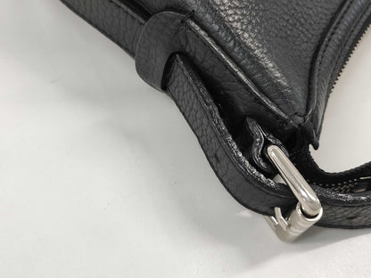 BURBERRY Black Leather Shoulder Bag