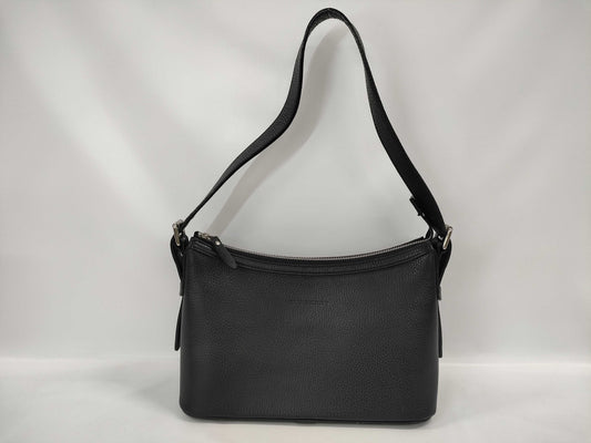 BURBERRY Black Leather Shoulder Bag