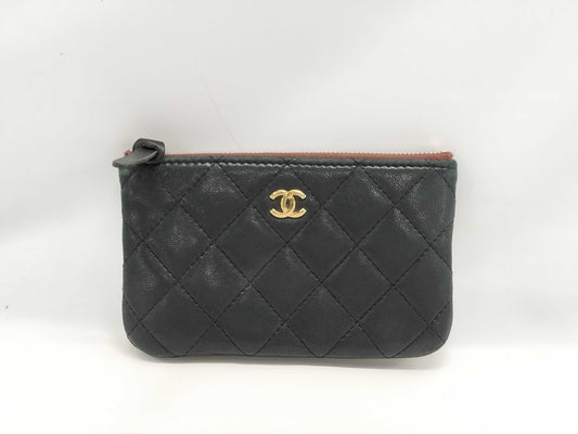CHANEL CHANEL Card Case Coin Case Wallet Pouch Black Other Accessories
