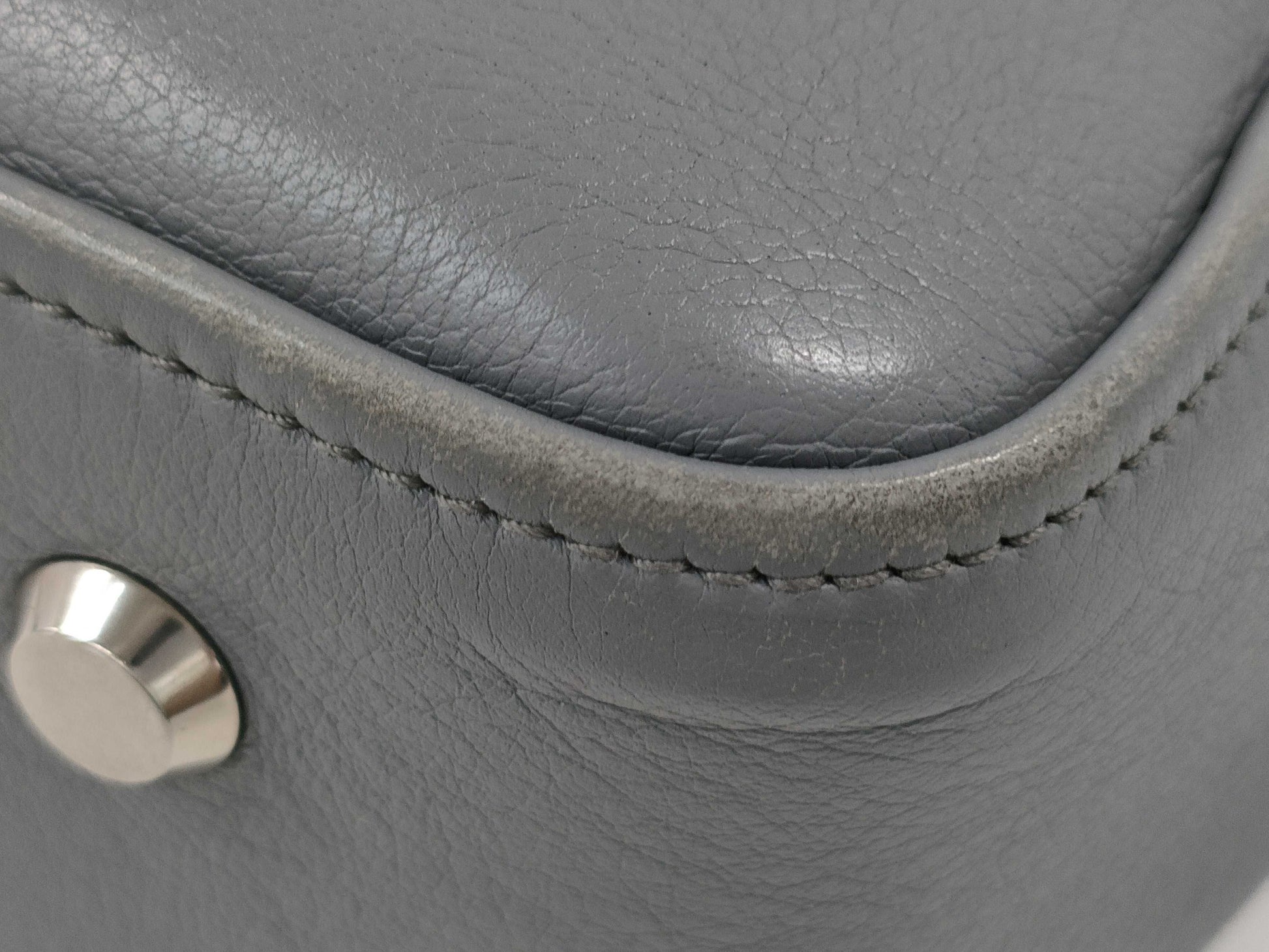 BALENCIAGA Grey Triangle Handbag