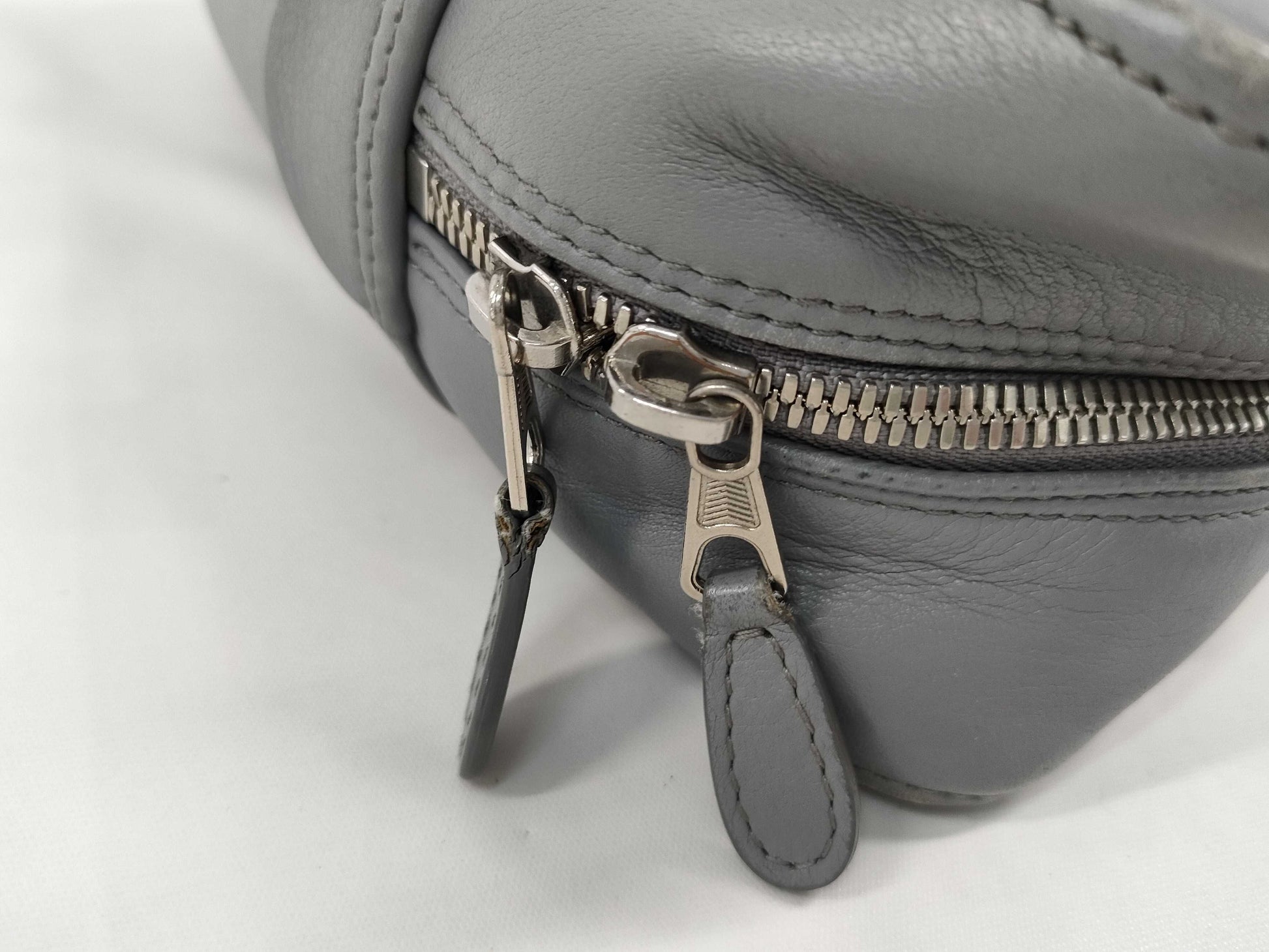 BALENCIAGA Grey Triangle Handbag