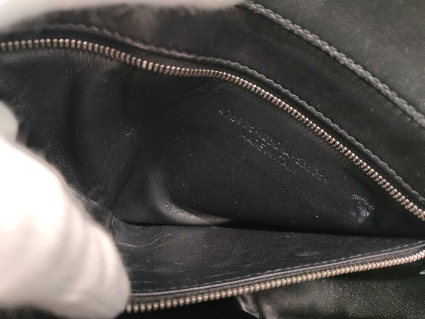BALENCIAGA Grey Triangle Handbag