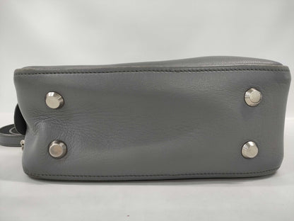 BALENCIAGA Grey Triangle Handbag