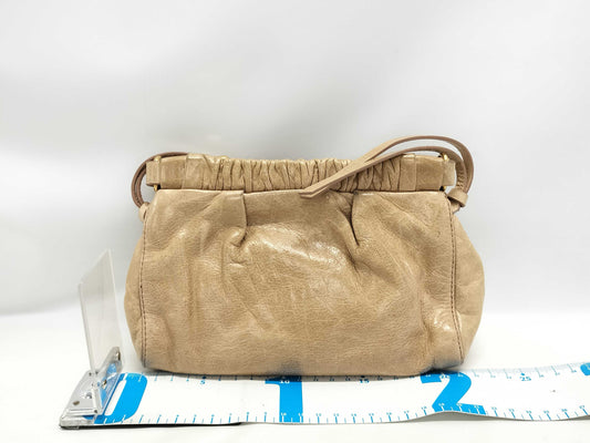 Miu Miu Clutch Beige Shoulder Bag