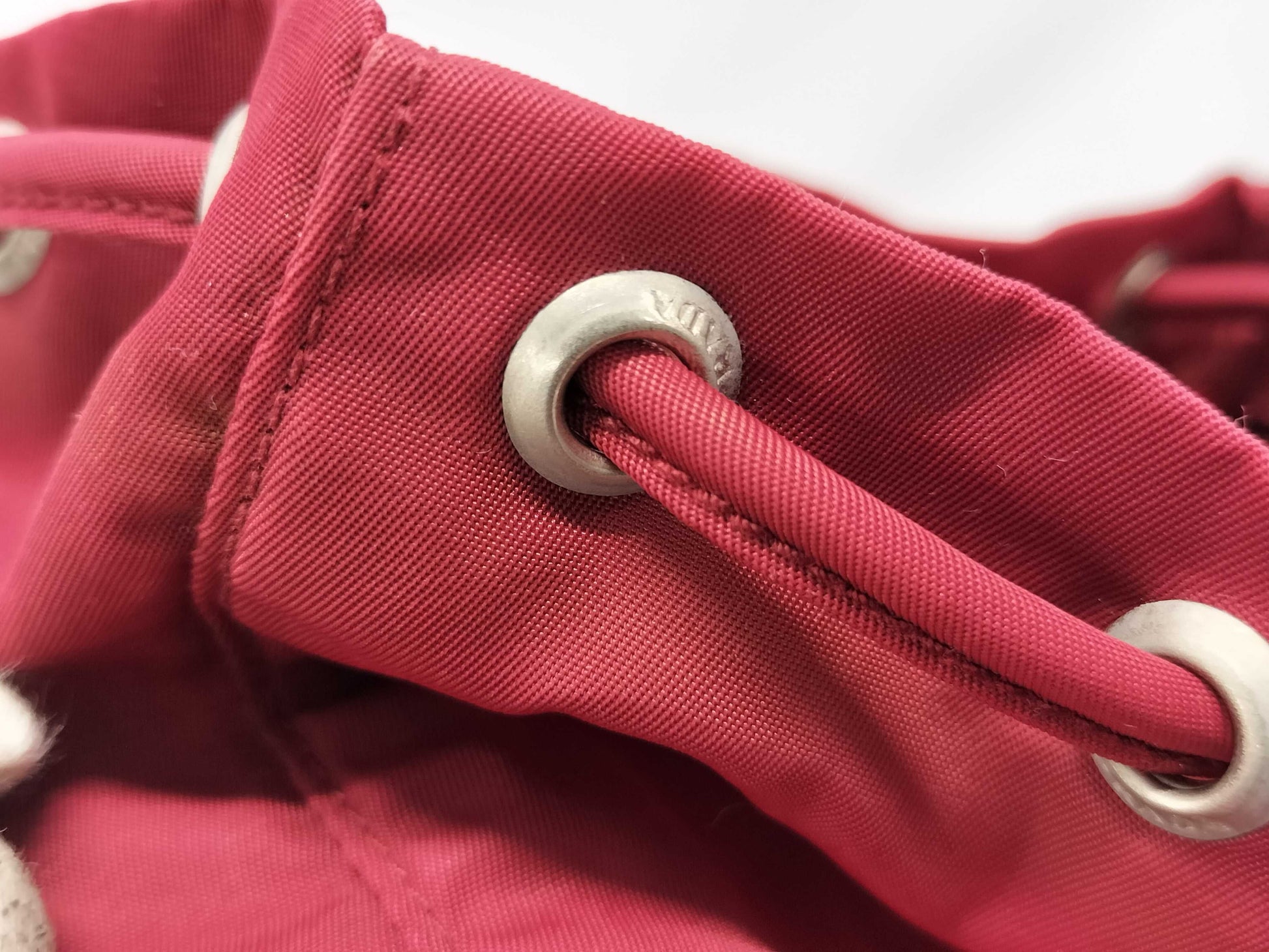 PRADA PRADA Dark Red Nylon Pouch